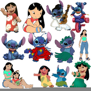 Stitch clipart abd. Walt disney lilo and