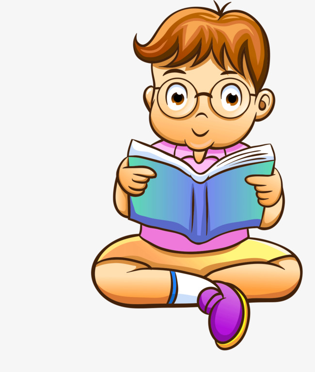 characters clipart reading