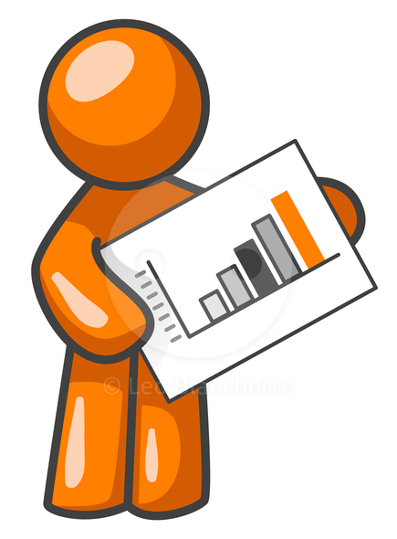 Data clipart. Chart result pencil and