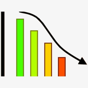 Loss progress chart free. Graph clipart downward