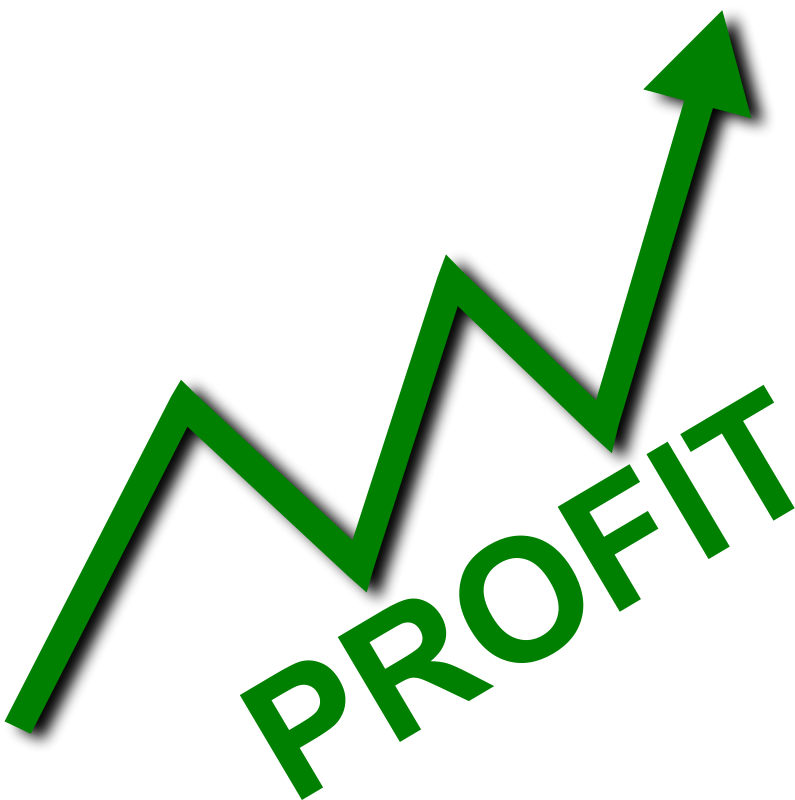 Profit . Finance clipart revenue