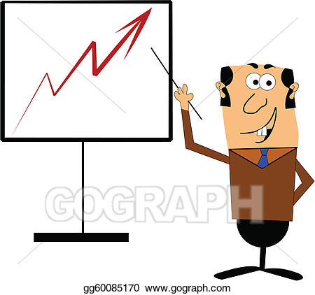 Vector sales illustration . Chart clipart sale chart