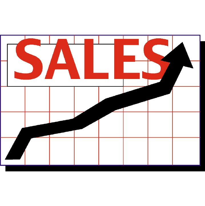 Sales mark hunter . Chart clipart sale chart