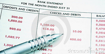 check clipart bank statement