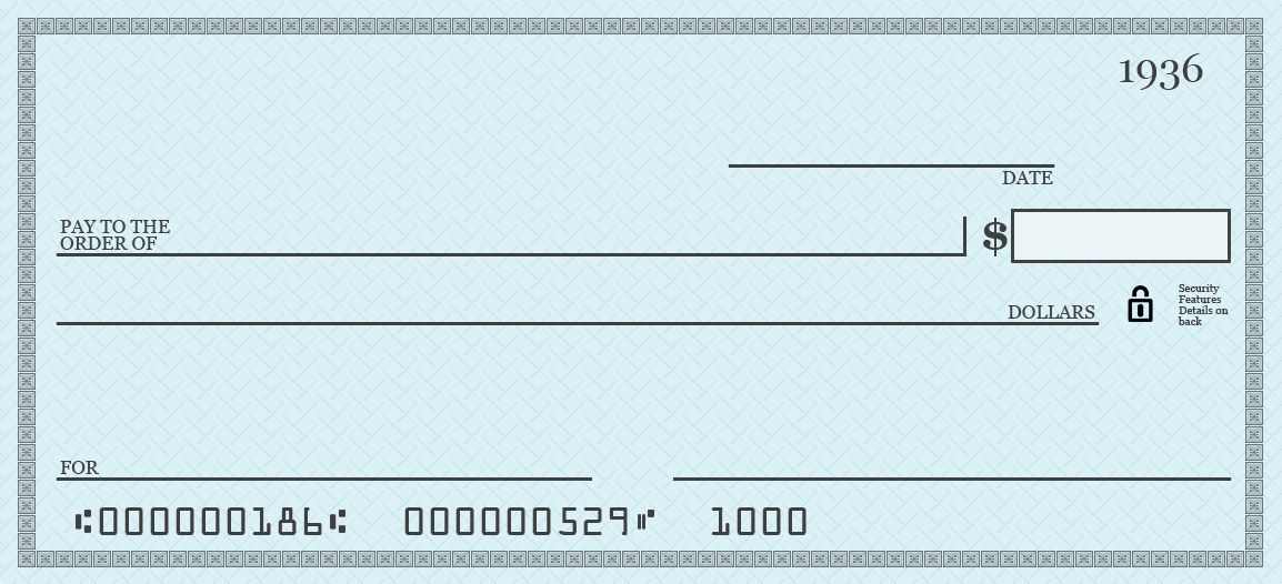 check clipart cheque