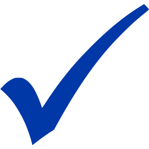 Royal azure blue mark. Check clipart clear