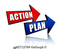 Checklist clipart action plan. Stock illustration accomplished word