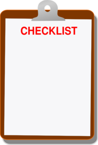 checklist clipart blank