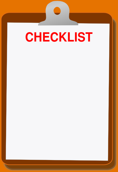 checklist clipart blank