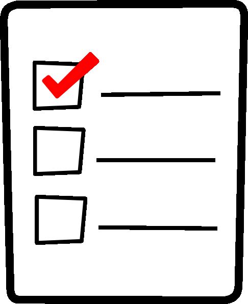 checklist clipart blank