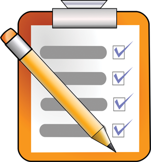 checklist clipart completion