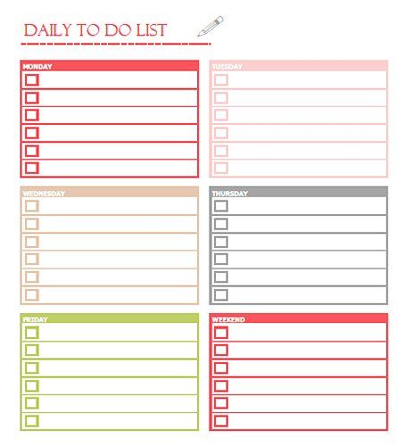 checklist clipart daily task