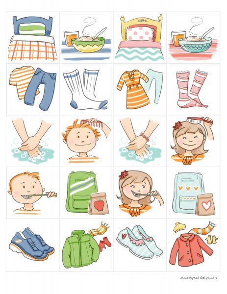 Setting your child up. Chore clipart preschool