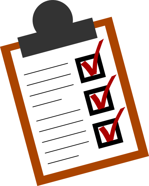 goals checklist clipart