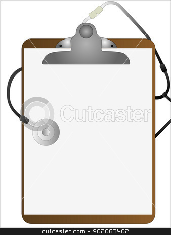 Checklist clipart nurse. Medical clipboard stock vector