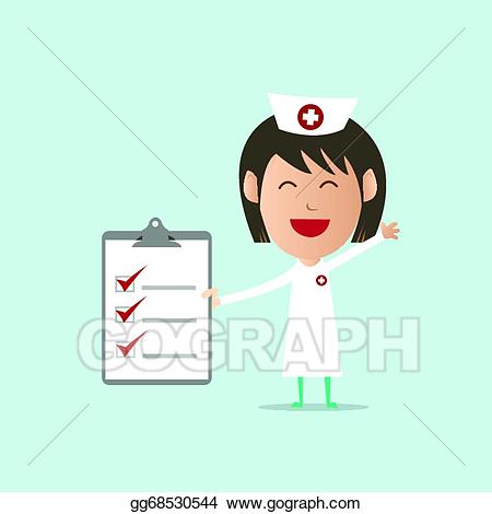 Checklist clipart nurse. Clip art vector show