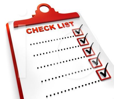 checklist clipart procedure