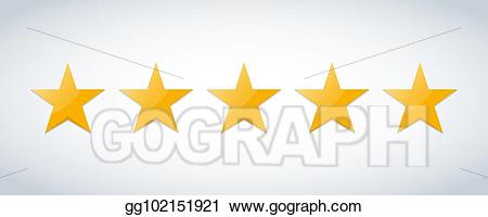 Eps vector five stars. Checklist clipart rating