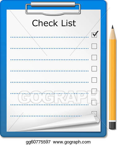 checklist clipart vector