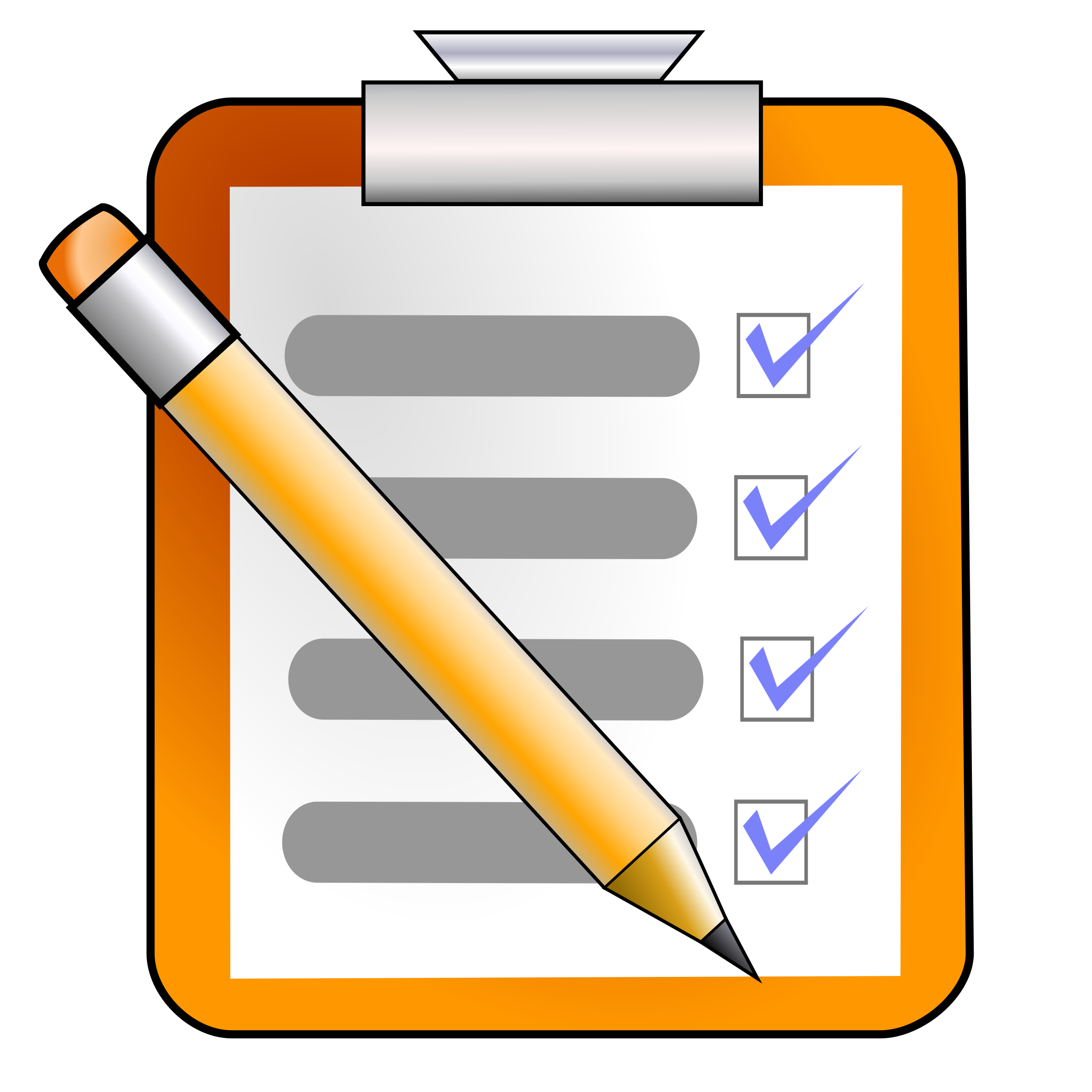 document clipart checklist