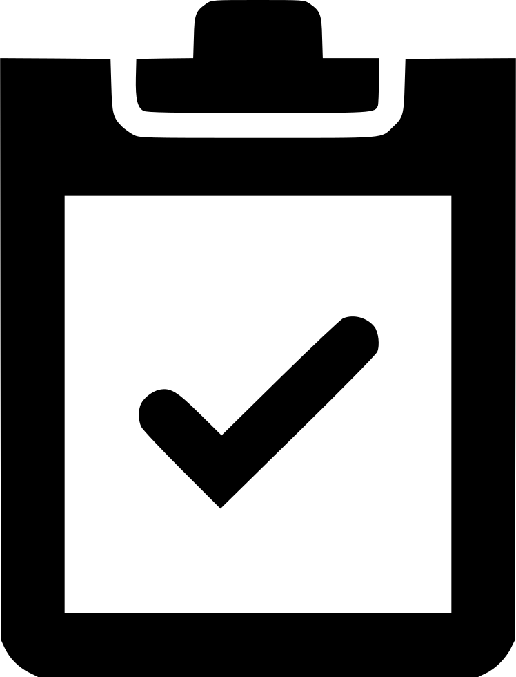 Clipboard clipart requirement. Checkmark svg png icon