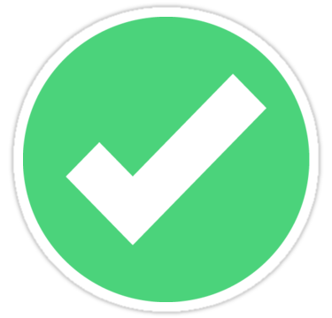 Checkmark clipart feature. Clean check mark stickers
