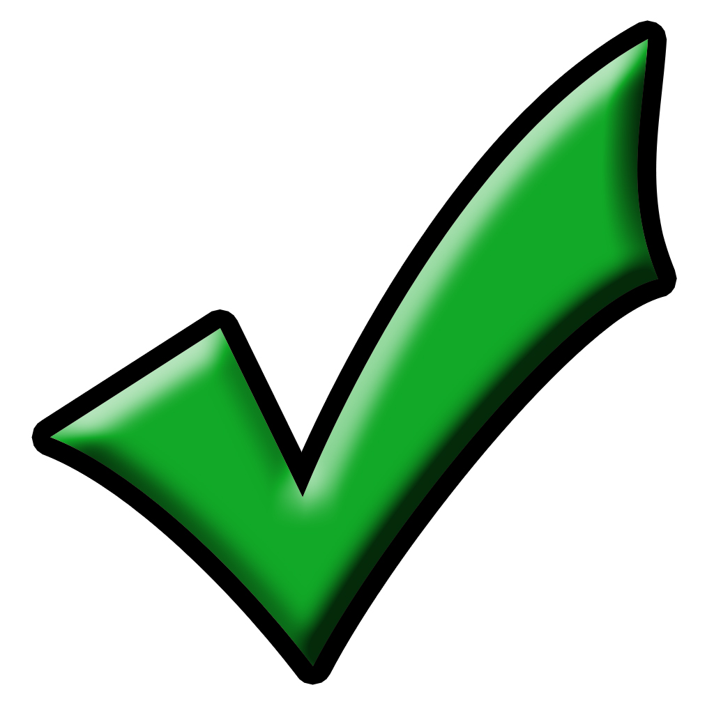 checkmark clipart large