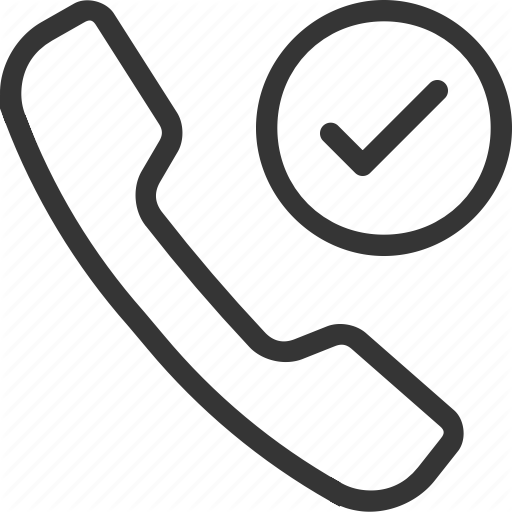  by howcolour. Checkmark clipart phone call