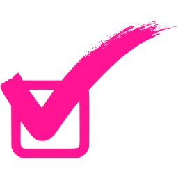 Checkmark clipart pink. Deep check mark icon