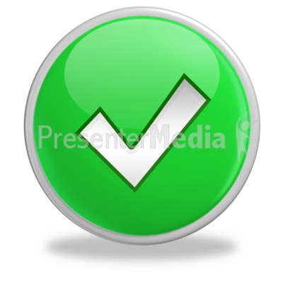 Green check mark button. Checkmark clipart powerpoint