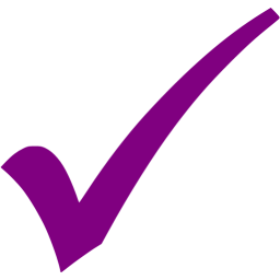 checkmark clipart purple