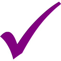 checkmark clipart purple