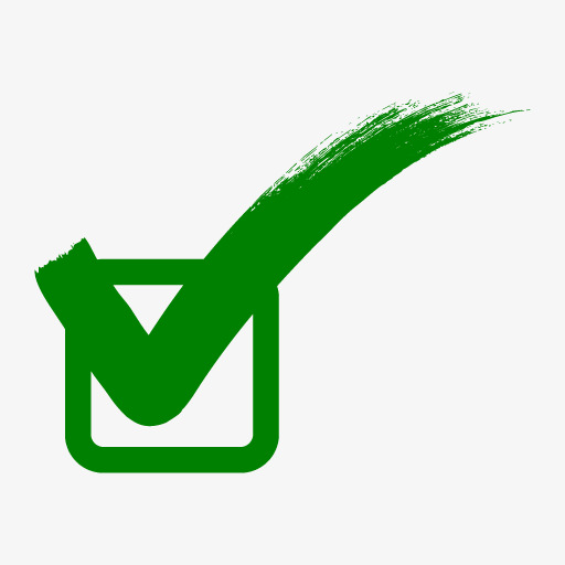 Green correct tick png. Checkmark clipart right sign