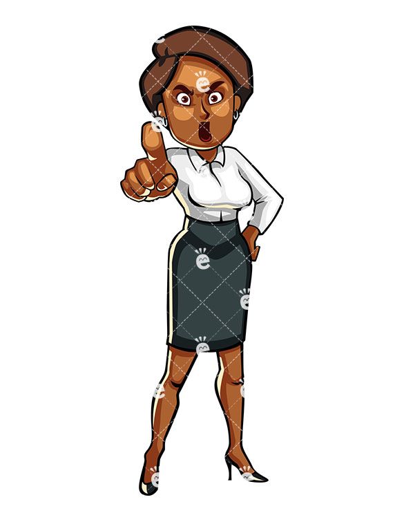 Cheer clipart african american. Pissed off black business