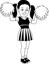 Cheerleading clipart african american. Search results for cheer
