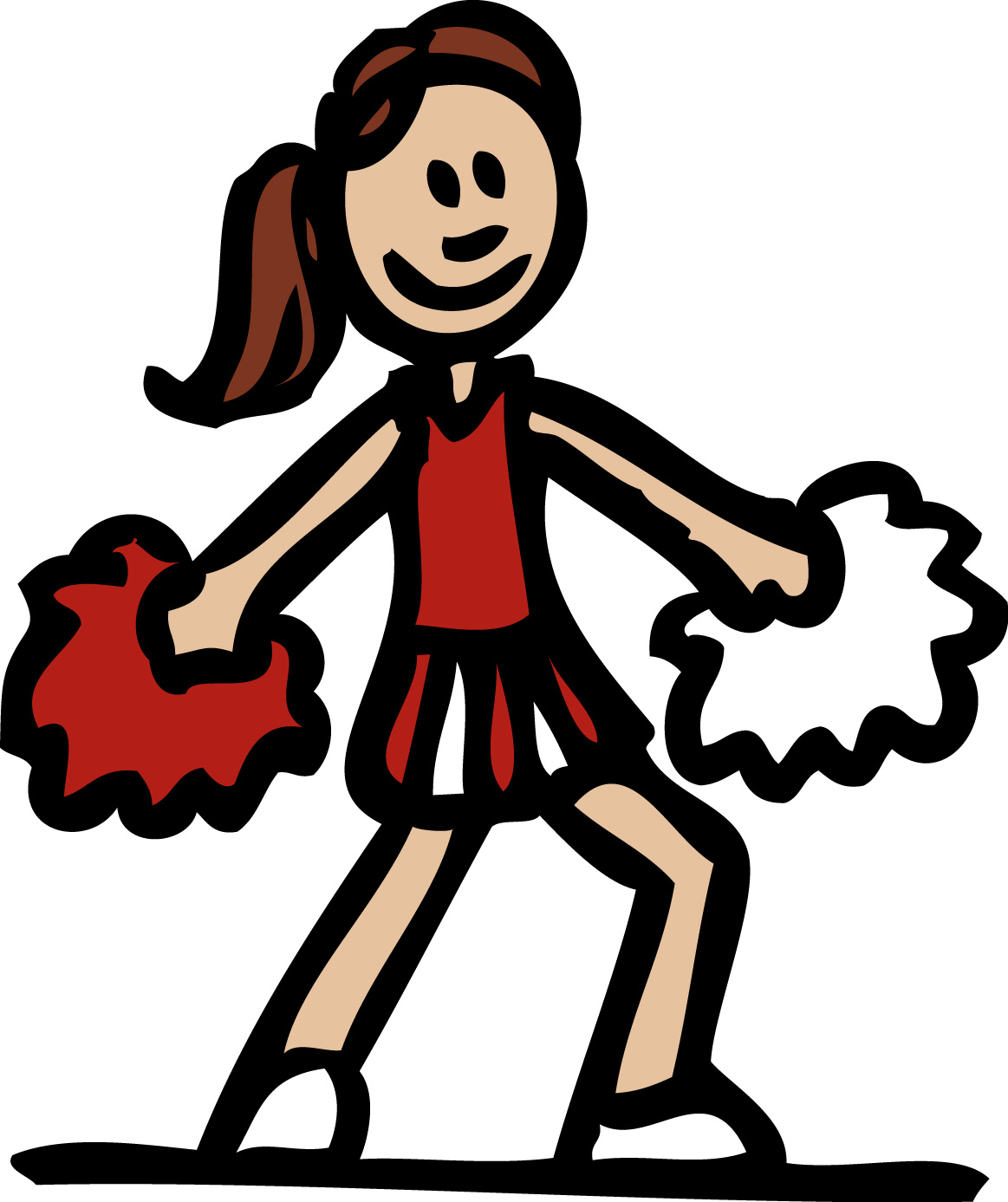 Free cheerleading cartoon download. Cheers clipart animated