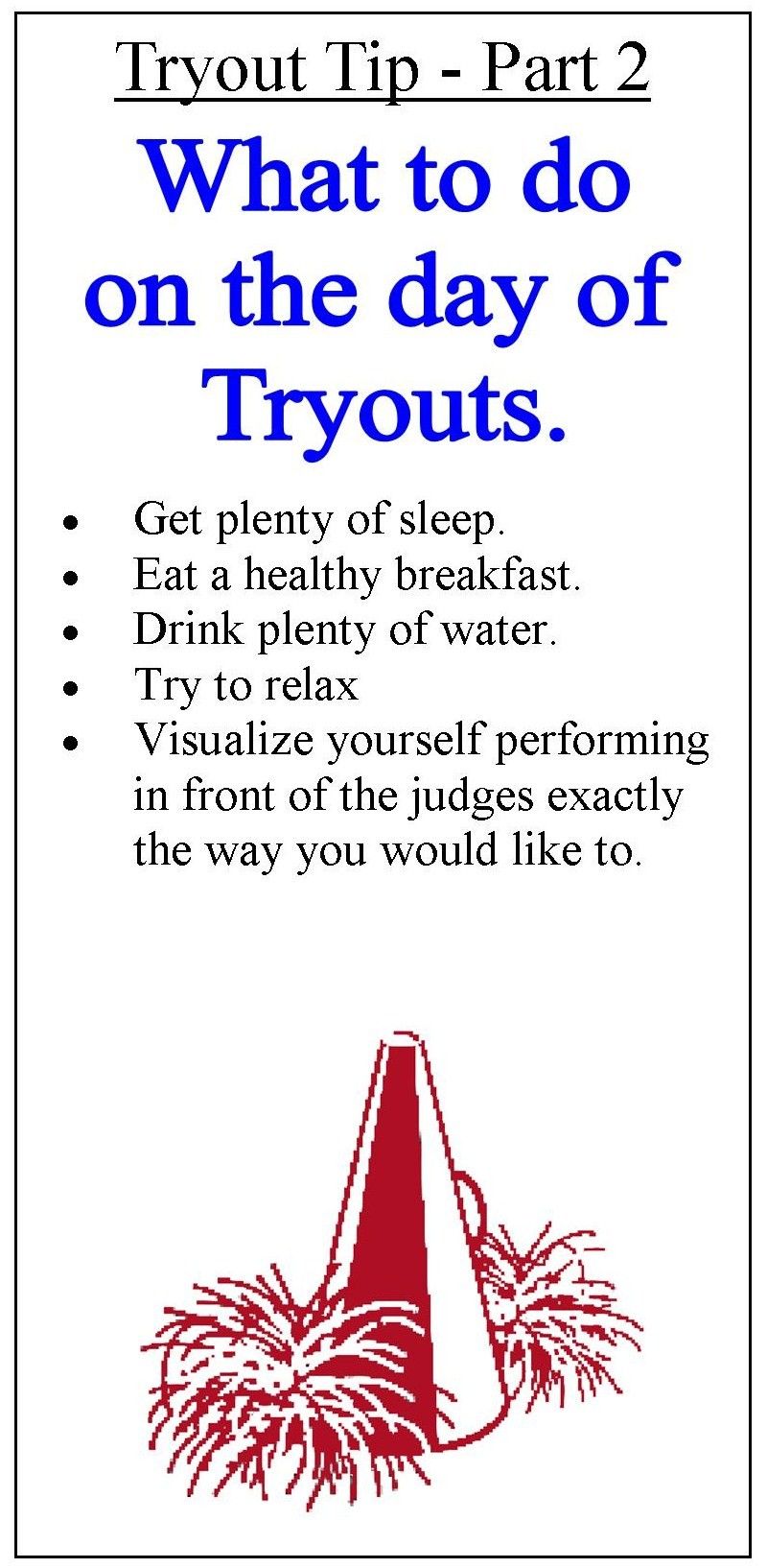 Information and volleyball tips. Cheer clipart cheerleading tryout
