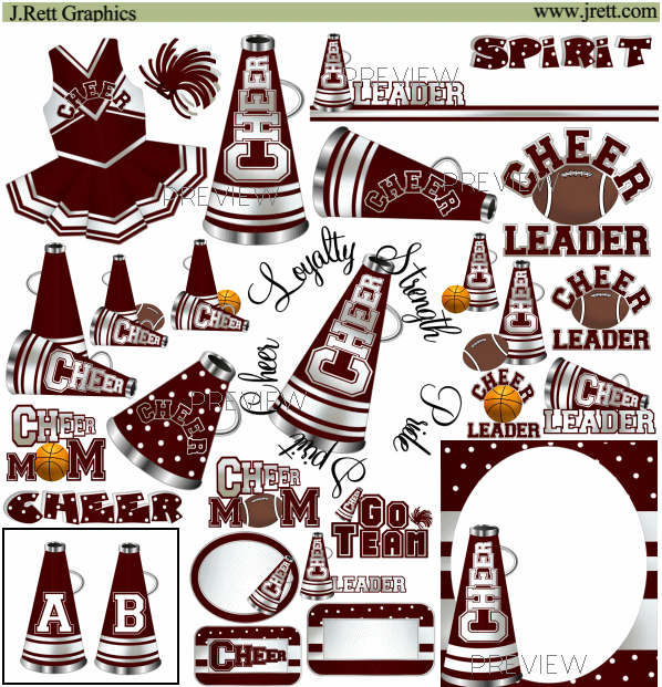 cheer clipart group