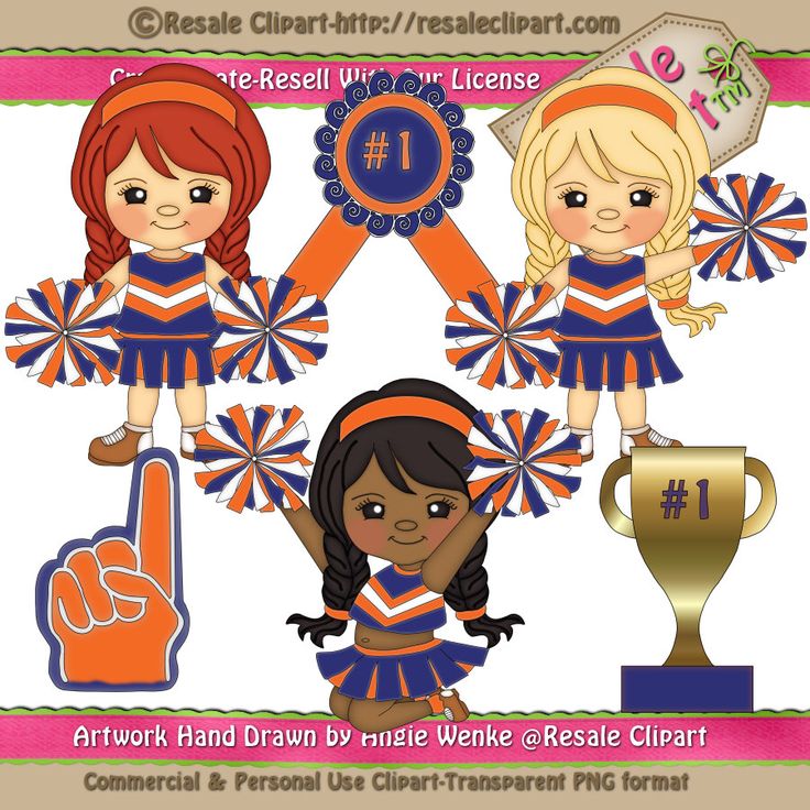 cheerleader clipart little girl