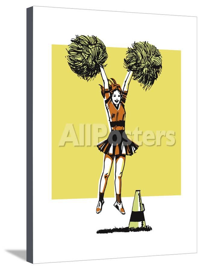 Free cheerleader download clip. Cheer clipart pop art