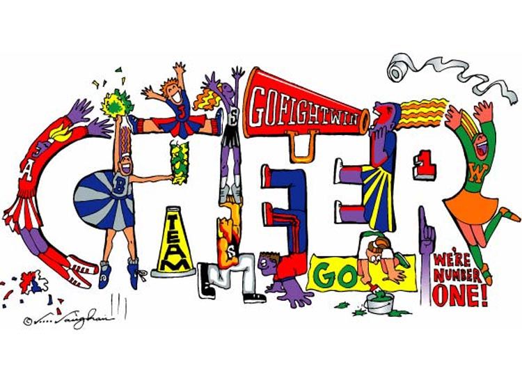 Cheer clipart pop art. Cheerleader animations clip on
