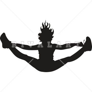 cheerleading clipart toe touch