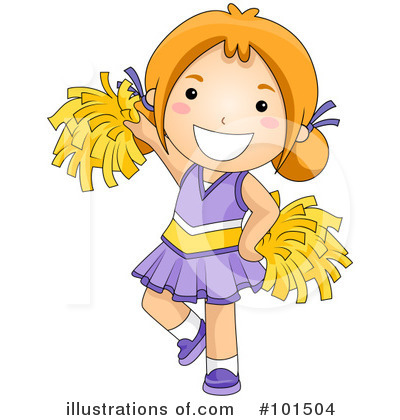 Cheerleader clipart. Illustration by bnp design