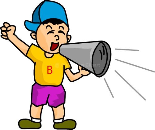male clipart cheer