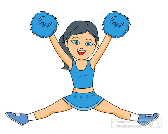 cheerleader clipart cartoon