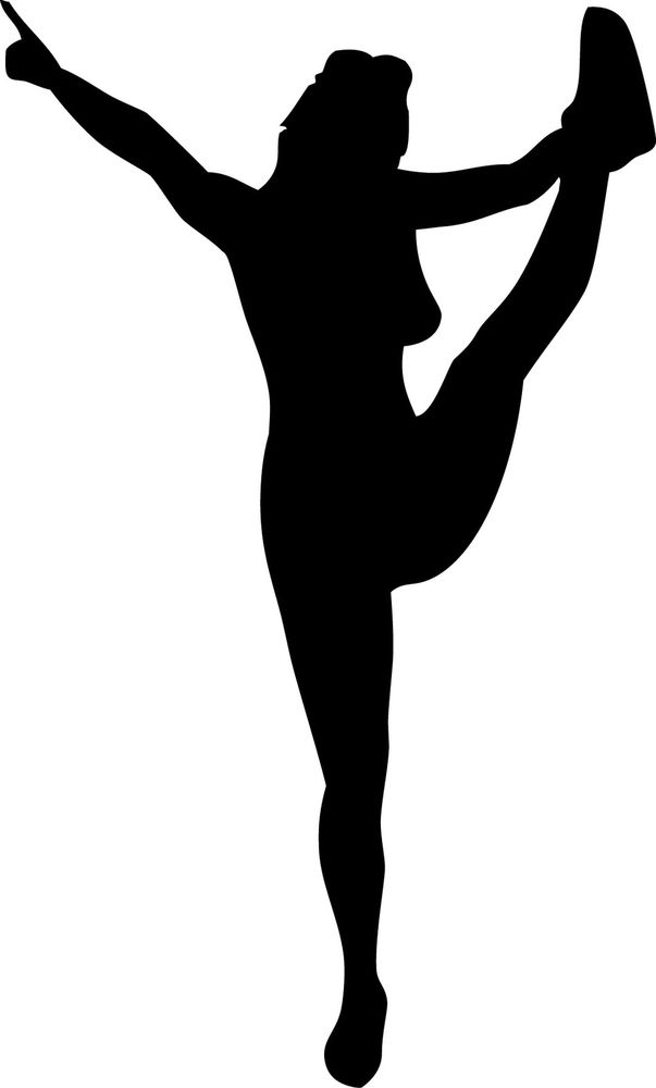 Cheerleader clipart cheerleading stunt. Cheer silhouette clip art