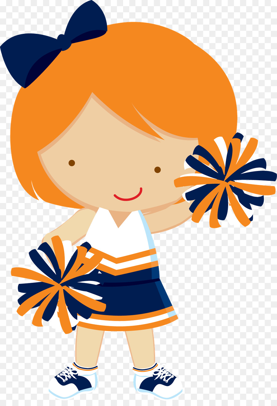 cheerleading clipart orange