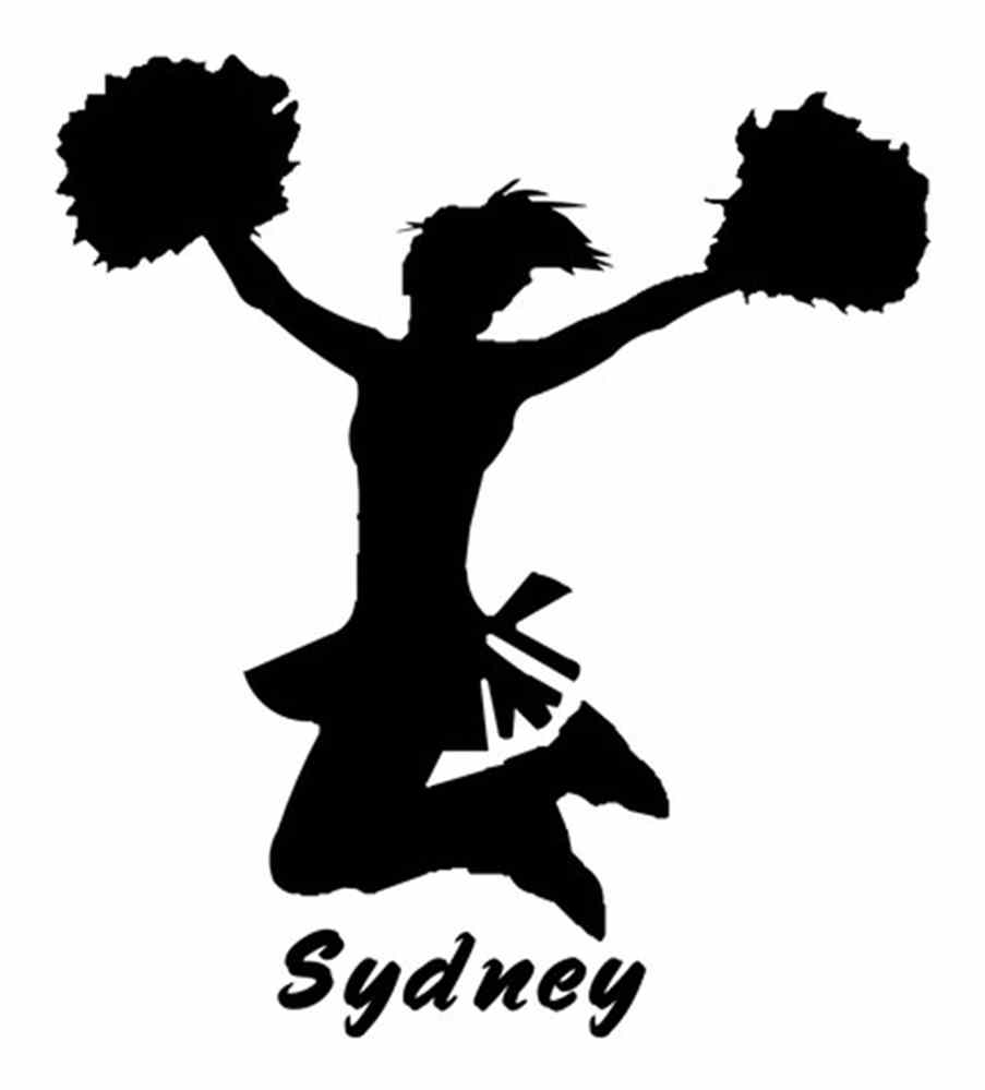 cheerleader clipart silhouette