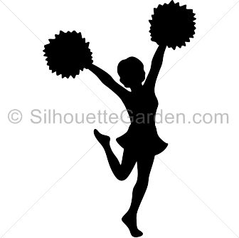 cheerleader clipart svg