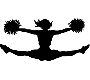 cheerleader clipart toe touch